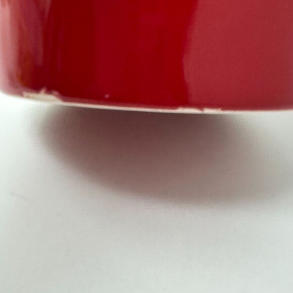 Rae Dunn Red Santa Paws Ceramic Treat Jar Canister Christmas Themed Pet Storage - Picture 4 of 15